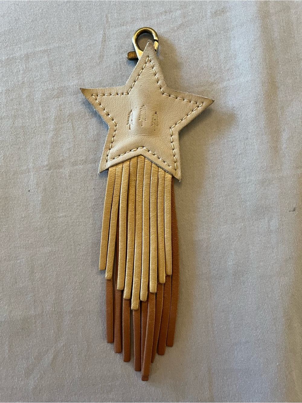 Portland Leather Shooting Star Keychain Fringe Bag Flair Charm